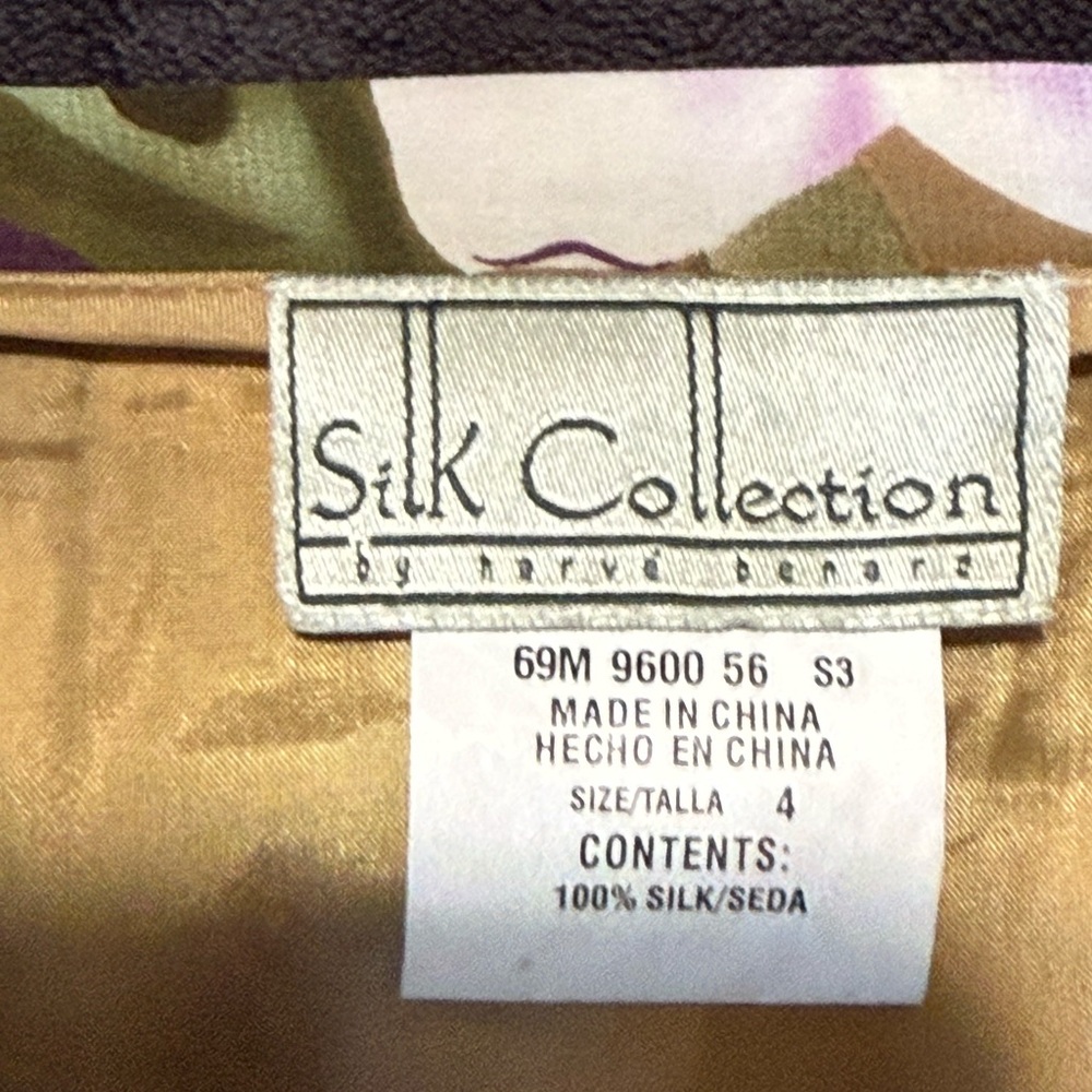 Tropical Floral A-Line Skirt - Brown and Purple - Picture 15 of 16